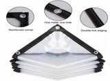 Clear Tarps Heavy Duty, Waterproof Tarpaulin Cover Greenhouse Garden Plant Patio 5 x 6.5FT 6.5*8ft V1189-WXFWAL-20260319-01275