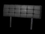 PU Leather Queen Bed Deluxe Headboard Bedhead - Black V63-768245