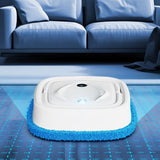 Robot Floor Cleaner - 10" Sweeping and Mopping Machine with 1200mAh Battery, Automatic Mop and V1366-AZ2-W-26554