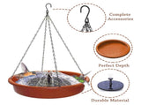 Bird Baths for Outdoors - Solar Bird Bath Fountains, Bird Bath Bowl with Solar Fountain Pump Bird V1366-AZ2-W-05462