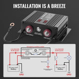 Dual Battery Smart Isolator, 250 AMP, Universal VSR Voltage Sensitive Relay Battery Isolator V952-FDCDJDQZJLCD5R75PV9