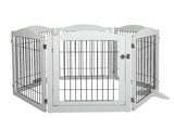 PaWz 6 Panels Pet Dog Playpen Puppy White PT1173-WH_NZ