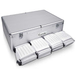 Embellir CD Case DVD Cases Storage Box 1000 Discs Aluminium Case DVD Folders CASE-CD-1000-SL