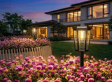 Solar Powered Hexagonal Tungsten Pathway Lights with Warm White Glow, Automatic On/Off, Weatherproof V1341-ZY-CN5E8CN6-4PCS