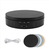 Motorized Rotating Display Stand, 360 Degree Photography Turntable with 6 PVC V1369-AZ3-W-11497