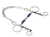 Horse Mouth Bit 125mm Stainless Steel Horse Snaffle Bit for Training Equestrian Equipment Racing V1294-YM0706-3111230209111