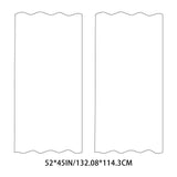 2X Curtains Darkening Thermal Insulated Curtain Panels for Living Room Blue Color Shower Curtain Set V1366-AZ2-W-20620