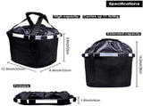 Dog bike basket electric bike, bike bag for dogs and cats, with 1.45 m dog leash for cycling, V1189-LC-QP-00841