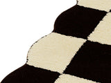 Runner Rug Black White Plaid Pattern Vintage Style Water Absorbent Stain Resistant Runner Carpet for V1294-YM0512-3117220256311