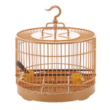 Small Cage Cage Plastic Round Cage with Feeding Bowls and Standing Poles - Hanging V1370-AZ4-05420