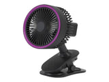 Fan with Clamp Quiet 360 Degree Rotation Rechargeable USB Portable Fan for Desk Bedside Dark Gray V1294-YM0901-3113250077512