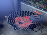 Outdoor Fire Pit Charcoal Fire Pit Camping Fire Pit Backyard Fire Pit Grilling - Black - Size set V1102-132-83980-BLK-SET
