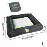 Waterproof Dog Car Seat Bed with Safety Belt V767-9LPET01-L-GJ-B