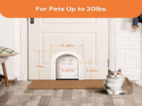 Cat flap - Cat flaps - Cat flap with tunnel - Small cat flap - Cat door - White - Magnetic closure V1188-MS101-01286-1