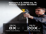 Stand Airless Paint Sprayer, 1500W, 3300PSI High Pressure Airless Sprayer with Cart, Cleaning Brush, V952-ZSSPTJ1500W0LMIA4001V3