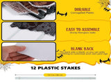 Lawn Decor Glass Fiber 6 Signs 15.7 In Stakes V1369-AZ3-W-15976