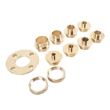 11 Piece Router Guide Kit Brass Efficient Long Lasting Router Template Guide for Woodworking V1294-YM0901-3114250029211