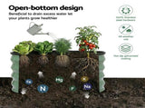 Green Fingers Round Raised Garden Bed 2 Pack Galvanised Planter Box Rust Resistant 60x60x30cm Green GB-ROU-6030-GNX2