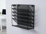 Wall Mount 6 Pocket Hanging File Sorter Organizer Folder Holder Rack Storage V63-822681
