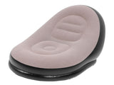 Inflatable Sofa Chair Stylish Simple Soft Flocking Blow Up Lounger Chair with Footstool for Living V1294-YM0901-3116240012711