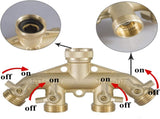 Brass Garden Hose Splitter Garden Hose Quick Connector V1258-DP02-C-186