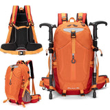 40L Red Lightweight Outdoor Hiking Backpack with Detachable Suspended Frame & Rain Cover V888-ELOSUNG55194-5