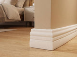 Flexible PVC Skirting Board White Self Adhesive Wall Baseboard for Home Decor V1369-AZ3-W-23469