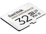SANDISK HIGH ENDURANCE MICROSDHC CARD SQQNR 32G UHS-I C10 U3 V30 100MB/S R 40MB/S W SD ADAPTOR V28-FFCSAN32GSQQNR1