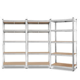 Giants 3x1.8M Warehouse Shelving Rack Racking Garage Metal Storage Shelves WR-9X18-GVN-SVX3
