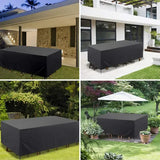 1 Piece 420D Waterproof Patio Furniture Cover, Tear-Resistant UV Protective Cover for Rectangular V1189-LC-HW-00234
