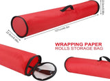 50inch Christmas Wrapping Paper Storage Bag Gift Wrap Storages with Clear Lid Bed Storage V1188-YT-A-351