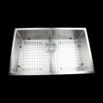 810x505mm Handmade 1.5mm Stainless Steel Undermount / Topmount Kitchen Sink with Square Waste V63-817883