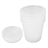 5 Set Orchid Pots with Holes and Saucers Breathable Clear Plastic Orchid Planter Plant Pot for V1294-YM0901-3111240151711