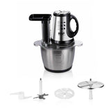 Multifunctional Electric Food Processor and Meat Grinder with 3.0L Stainless Steel Bowl, 300W V1341-ZY-QFCALJ6B-SILVER