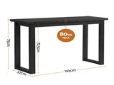 Artiss Console Table 110CM Black FUR-Y-CST-01-BK