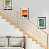 Photo Frames Collage Black A3 Picture Frame Wall Set Home Decor 3PCS V63-834041