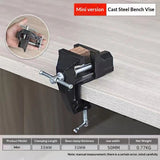 Mini Table Clamp, Small Bench Vice, New upgraded cast iron manufacturing Jewelers Hobby Clamps Craft V1192-AZ-W-3132