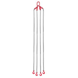 Chain 10mm x 3 m Lifting Chains with 4 Leg Grab Hooks, Heavy Duty G80 Alloy Steel Lifting V952-DGDLHHMGFH1JKA9OV001V0