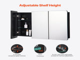Medicine Cabinet, 25.5 x 40 inch, Medicine Cabinet for Bathroom with Mirror, Aluminum Frame Bathroom V952-JXYJJXJ25540X2HYLV0