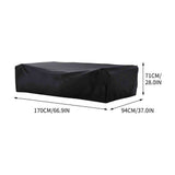 Patio Furniture Covers, Waterproof Rectangular Outdoor Dining Table and Chair Cover, Windproof and V1370-AZ4-19425
