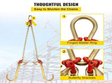 V Bridle Chain, 5/16 in x 2 ft Tow Chain Bridle, Grade 80 V-Bridle Transport Chain, 9260 Lbs Break V952-SZGLTJ5162FT00001V0