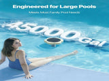 Solar Pool Ionizer, Petal Copper Pool Ionizer Up to 170343 L, Floating Automatic Water Cleaner and V952-TYNYCLZFSQDHQ59ZZ001V0