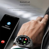 Classic Stainless Steel Smartwatch with Rotating Timer Bezel, Bluetooth Calling & Luminous V888-ELOSUNG35444