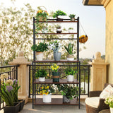 Versatile 5 Tier Kitchen Storage Shelf Stylish and Functional Bakers Rack V767-JJ-ZZ639-V1