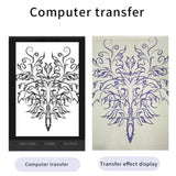 Wireless Tattoo Transfer Printer Portable Machine Clear Transfer Stencil Printer Black V201-HLWS009-BLACK