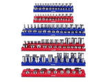 Magnetic Socket Organizer Set, 6PCS Socket Holder, 1/4'', 3/8'' & 1/2'' Metric SAE Socket Trays with V952-TTJCXSHL6JTC3DNUPV0