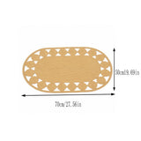 Jute Rope Woven Rug Round Boho Handmade Natural Area Carpet Non Slip Floor Mat for Bedroom Living V1192-AZ-W-20025