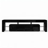 Artiss Entertainment Unit TV Cabinet LED 189cm Black Elo FURNI-L-TV189-BK-AB