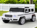 Kids Ride On Car Licensed G500 Electric Toys Horn Remote 12V White RCAR-G500-LS-WH