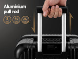 Wanderlite 28" Trunk Luggage Suitcase Travel 5 Wheels Type-C Port TSA Black LUG-ABS-TRUK-28-BK